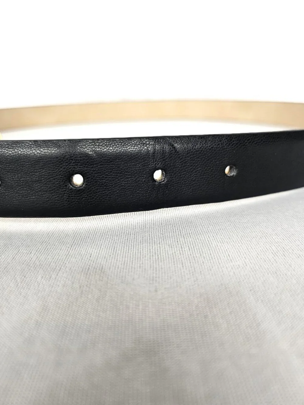 Nine West | Black Gold Triple Ring Belt | Women's M/L Approx